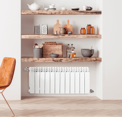 Биметаллический радиатор отопления Fondital 350/100 Alustal Plus 8 секций