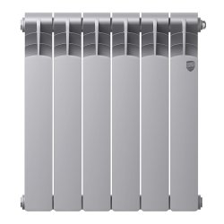Биметаллический радиатор отопления Royal Thermo Revolution Bimetall 500 2.0 6 секций Silver Satin
