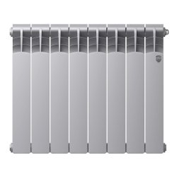 Биметаллический радиатор отопления Royal Thermo Revolution Bimetall 500 2.0 8 секций Silver Satin