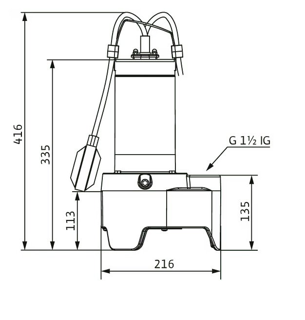 Погружной дренажный насос Wilo Rexa MINI3-V04.11/M06-523/P-5M
