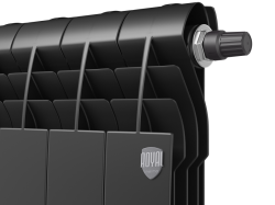 Биметаллический радиатор отопления Royal Thermo BiLiner 500 VR 6 секций Noir Sable