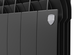 Биметаллический радиатор отопления Royal Thermo BiLiner 500 VR 6 секций Noir Sable